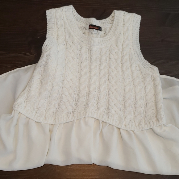 Ellamoss girls off white sweater dress - Picture 5 of 5